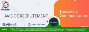 RECRUTEMENT D’UN SPECIALISTE EN COMMUNICATION