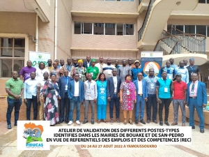 Atelier de validation des postes types identifiés du 25 au 27 Août 2022 à l&#039;hôtel des Parlementaires de Yamoussoukro